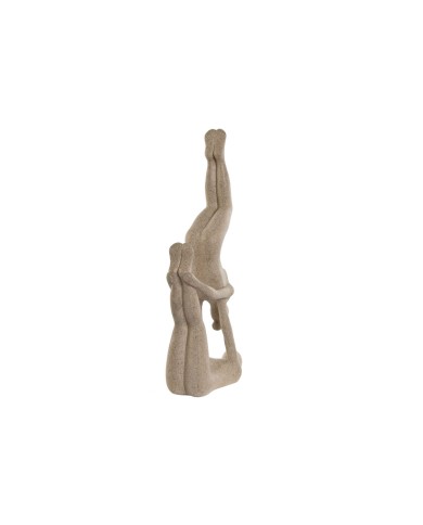 Statua Decorativa Home ESPRIT Beige Yoga 21,4 x 8,8 x 40 cm
