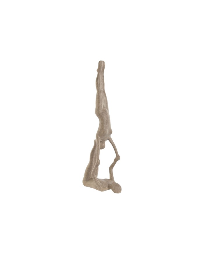 Statua Decorativa Home ESPRIT Beige Yoga 29,5 x 8 x 28 cm