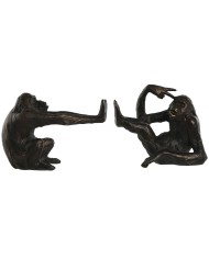 Fermalibri Home ESPRIT Resina Elefante 14,5 x 9 x 29,5 cm