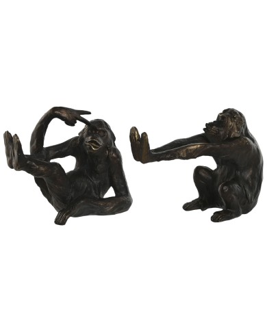 Fermalibri Home ESPRIT Resina Scimmia 22,5 x 9,8 x 17 cm Fermalibri Home ESPRIT Resina Scimmia 22,5 x 9,8 x 17 cm