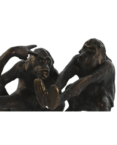 Fermalibri Home ESPRIT Resina Scimmia 22,5 x 9,8 x 17 cm