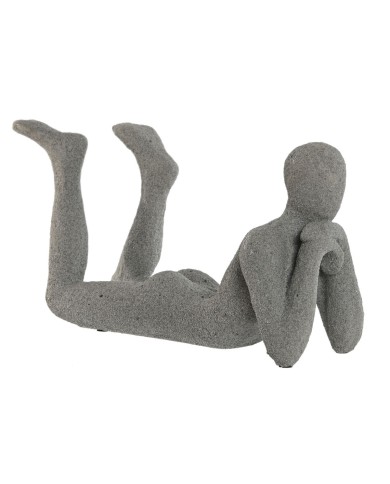 Statua Decorativa Home ESPRIT Grigio 39 x 13,5 x 20,8 cm Statua Decorativa Home ESPRIT Grigio 39 x 13,5 x 20,8 cm