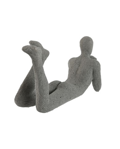 Statua Decorativa Home ESPRIT Grigio 39 x 13,5 x 20,8 cm Statua Decorativa Home ESPRIT Grigio 39 x 13,5 x 20,8 cm