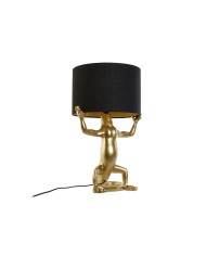 Lampada da tavolo Home ESPRIT Nero Dorato Resina 50 W 220 V 31 x 28 x 50 cm (2 Unità) Lampada da tavolo Home ESPRIT Nero Dorato Resina 50 W 220 V 31 x 28 x 50 cm (2 Unità)