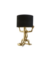 Lampada da tavolo Home ESPRIT Nero Dorato Resina 50 W 220 V 31 x 28 x 50 cm (2 Unità) Lampada da tavolo Home ESPRIT Nero Dorato Resina 50 W 220 V 31 x 28 x 50 cm (2 Unità)