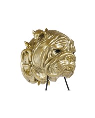 Lampada da Parete Home ESPRIT Dorato Resina 50 W Moderno Bulldog 220 V 25 x 23 x 29 cm