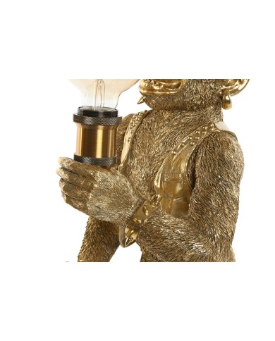 Lampada da tavolo Home ESPRIT Dorato Resina 50 W 220 V 25 x 24 x 48 cm (2 Unità)