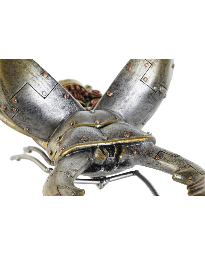 Statua Decorativa Home ESPRIT Grigio Multicolore Coleotteri 22 x 14 x 11 cm