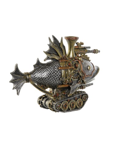 Statua Decorativa Home ESPRIT Grigio Multicolore Pesce 31,5 x 9 x 22 cm Statua Decorativa Home ESPRIT Grigio Multicolore Pesce 31,5 x 9 x 22 cm