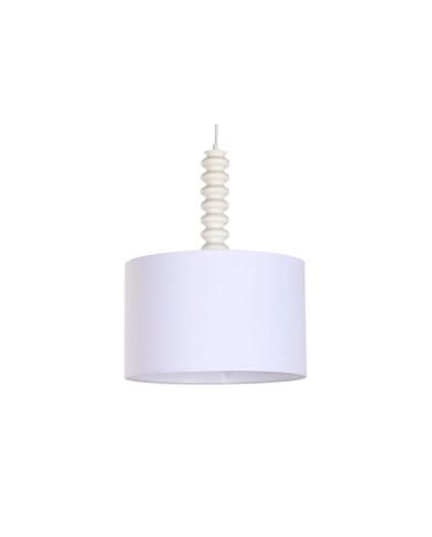 Lampadario Home ESPRIT Bianco Ferro 40 x 40 x 50 cm