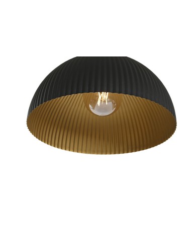 Lampadario Home ESPRIT Nero Dorato Metallo 50 W 35 x 35 x 18 cm