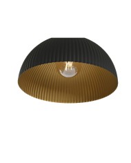 Lampadario Home ESPRIT Nero Dorato Metallo 50 W 35 x 35 x 18 cm Lampadario Home ESPRIT Nero Dorato Metallo 50 W 35 x 35 x 18 cm
