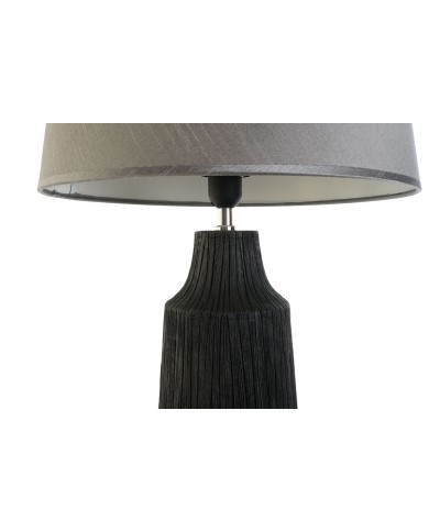 Lampada da tavolo Home ESPRIT Nero Grigio Resina 50 W 220 V 40 x 40 x 70 cm (2 Unità)