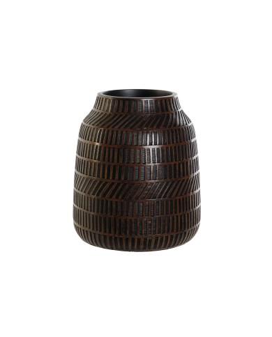 Vaso Home ESPRIT Marrone Nero Resina Coloniale 19 x 19 x 21 cm Vaso Home ESPRIT Marrone Nero Resina Coloniale 19 x 19 x 21 cm