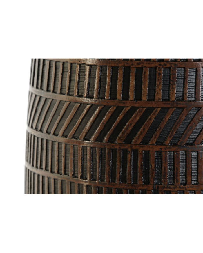 Vaso Home ESPRIT Marrone Nero Resina Coloniale 19 x 19 x 21 cm Vaso Home ESPRIT Marrone Nero Resina Coloniale 19 x 19 x 21 cm