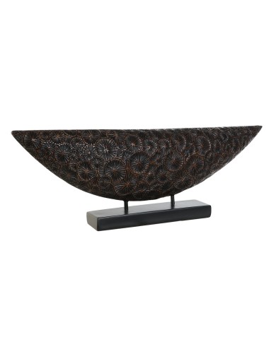Statua Decorativa Home ESPRIT Marrone Nero Coloniale 66 x 8 x 23 cm Statua Decorativa Home ESPRIT Marrone Nero Coloniale 66 x 8 x 23 cm