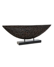 Statua Decorativa Home ESPRIT Marrone Nero Coloniale 66 x 8 x 23 cm