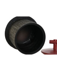 Vaso Home ESPRIT Nero Rosso Resina Orientale 22 x 22 x 25 cm Vaso Home ESPRIT Nero Rosso Resina Orientale 22 x 22 x 25 cm
