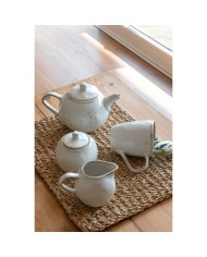 Teiera Home ESPRIT Bianco Gres 850 ml