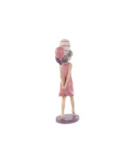 Statua Decorativa Home ESPRIT Rosa Malva chica 7 x 11 x 27 cm Statua Decorativa Home ESPRIT Rosa Malva chica 7 x 11 x 27 cm