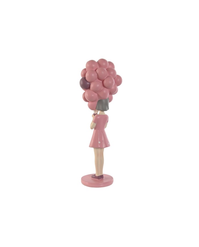 Statua Decorativa Home ESPRIT Rosa Malva chica 11 x 11,7 x 32 cm