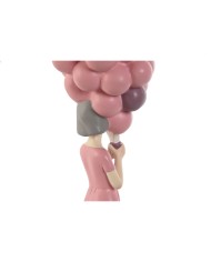 Statua Decorativa Home ESPRIT Rosa Malva chica 11 x 11,7 x 32 cm