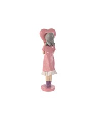 Statua Decorativa Home ESPRIT Rosa Malva chica 10 x 8,5 x 31 cm