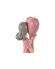 Statua Decorativa Home ESPRIT Rosa Malva chica 10 x 8,5 x 31 cm