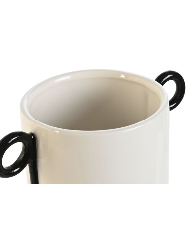 Vaso Home ESPRIT Bicolore Ceramica Moderno 21 x 13 x 18 cm Vaso Home ESPRIT Bicolore Ceramica Moderno 21 x 13 x 18 cm