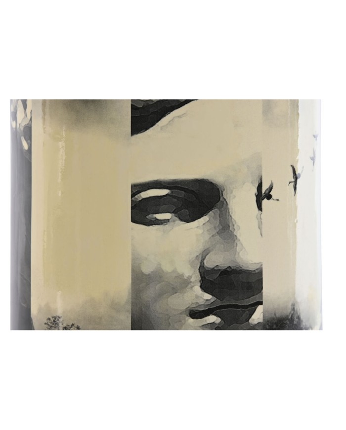 Vaso Home ESPRIT Giallo Nero Dorato Porcellana 14 x 14 x 24,5 cm Vaso Home ESPRIT Giallo Nero Dorato Porcellana 14 x 14 x 24,5 cm