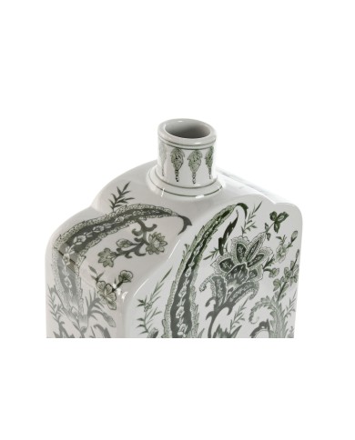 Vaso Home ESPRIT Bianco Verde Porcellana Foglia della pianta 21 x 10 x 48 cm Vaso Home ESPRIT Bianco Verde Porcellana Foglia della pianta 21 x 10 x 48 cm