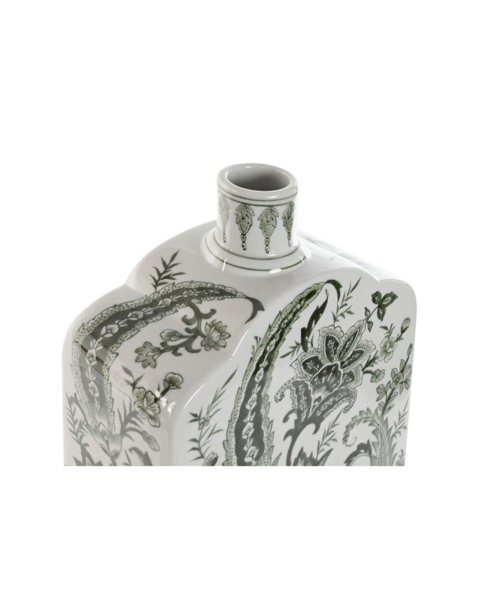 Vaso Home ESPRIT Bianco Verde Porcellana Foglia della pianta 21 x 10 x 48 cm Vaso Home ESPRIT Bianco Verde Porcellana Foglia della pianta 21 x 10 x 48 cm