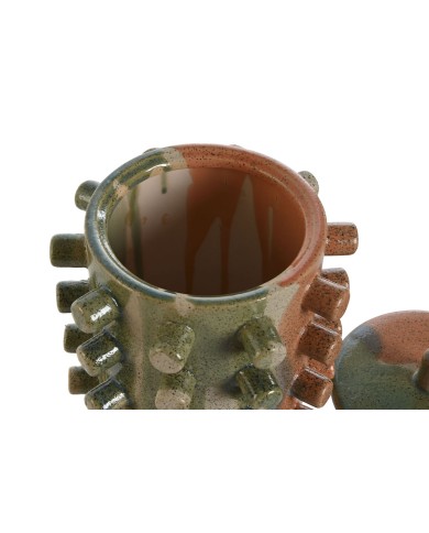 Vaso Home ESPRIT Gres Moderno 16 x 16 x 19 cm Vaso Home ESPRIT Gres Moderno 16 x 16 x 19 cm