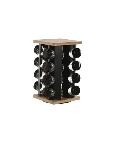 Portaspezie in Bambù Home ESPRIT 20 x 20 x 28 cm