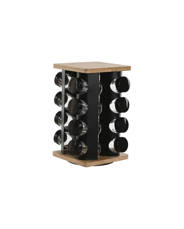 Portaspezie in Bambù Home ESPRIT 20 x 20 x 28 cm