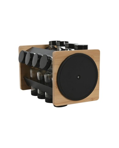 Portaspezie in Bambù Home ESPRIT 20 x 20 x 28 cm