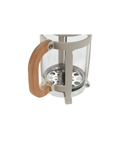 Caffettiera a Stantuffo Home ESPRIT Bianco Naturale Acciaio inossidabile 800 ml 15 x 10 x 22 cm Caffettiera a Stantuffo Home ESPRIT Bianco Naturale Acciaio inossidabile 800 ml 15 x 10 x 22 cm