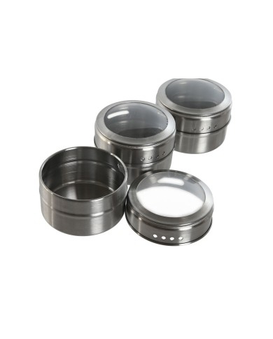 Supporto per Utensili da Cucina Home ESPRIT Bambù Acciaio inossidabile 8 x 13 x 27 cm 6 Pezzi