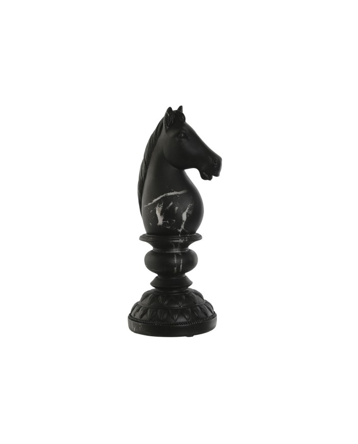Statua Decorativa Home ESPRIT Nero Cavallo 13 x 13 x 33 cm