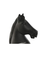 Statua Decorativa Home ESPRIT Nero Cavallo 13 x 13 x 33 cm