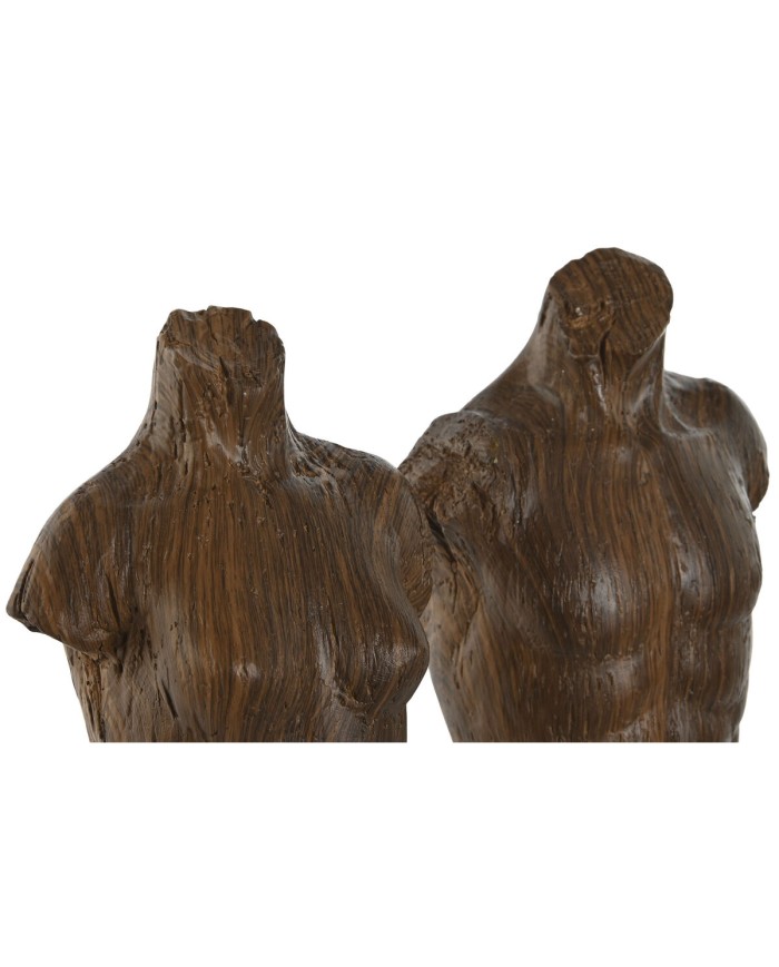Statua Decorativa Home ESPRIT Bianco Marrone Chiaro Busto 9,5 x 8 x 31 cm (2 Unità) Statua Decorativa Home ESPRIT Bianco Marrone Chiaro Busto 9,5 x 8 x 31 cm (2 Unità)