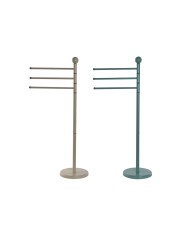 Portasciugamani da Terra DKD Home Decor Bianco Legno 53,5 x 4,5 x 176 cm