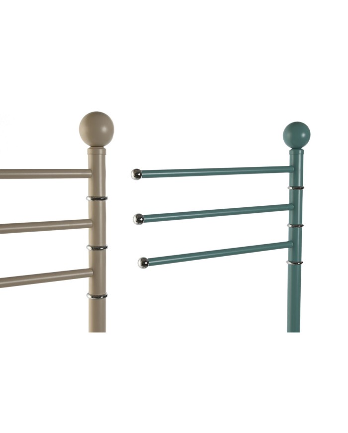 Portasciugamani da Terra Home ESPRIT Beige Turchese Metallo 43 x 22 x 90 cm 2 Unità