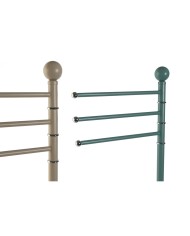 Portasciugamani da Terra Home ESPRIT Beige Turchese Metallo 43 x 22 x 90 cm 2 Unità