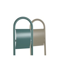 Portarotolo di Carta Igienica Home ESPRIT Bianco Turchese Metallo 30 x 16 x 78,5 cm (2 Unità)