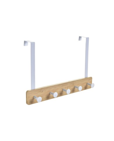 Appendiabiti per Porte Home ESPRIT Bianco Metallo Bambù 38,5 x 4,8 x 25,5 cm Appendiabiti per Porte Home ESPRIT Bianco Metallo Bambù 38,5 x 4,8 x 25,5 cm
