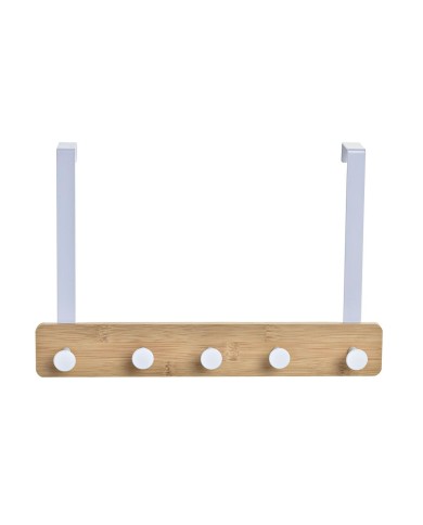 Appendiabiti per Porte Home ESPRIT Bianco Metallo Bambù 38,5 x 4,8 x 25,5 cm Appendiabiti per Porte Home ESPRIT Bianco Metallo Bambù 38,5 x 4,8 x 25,5 cm