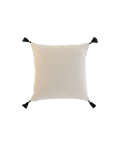 Cuscino Home ESPRIT Nero Boho Palma 45 x 5 x 45 cm
