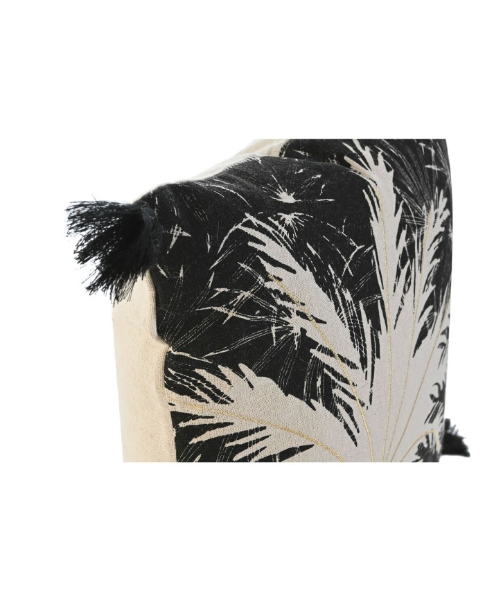 Cuscino Home ESPRIT Nero Boho Palma 45 x 5 x 45 cm Cuscino Home ESPRIT Nero Boho Palma 45 x 5 x 45 cm
