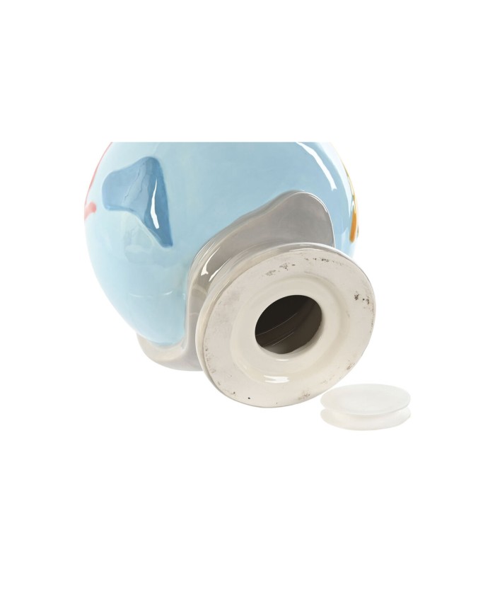 Salvadanaio Home ESPRIT Dolomite Mappamondo 14,5 x 13,5 x 19 cm (2 Unità)